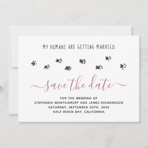 Meine Menschen heiraten Rose Gold Pet Hochzeit Save The Date