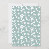 Meine Menschen heiraten Verlobung Pfote Foto Ankündigung (Rückseite)