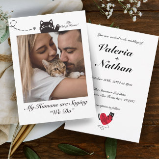 Meine Menschen sind Sprichwort, das wir Katzenjamm Einladung