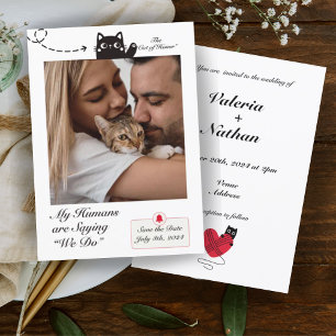 Meine Menschen sind Sprichwort, das wir Katzenjamm Einladung