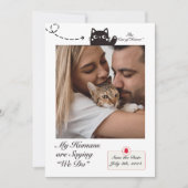 Meine Menschen sind Sprichwort, das wir Katzenjamm Einladung (Vorderseite)