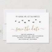 Meine Menschen werden Foto verheiratet Save The Date (Vorderseite)