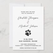 Meine Menschen werden Foto zum Hochzeitsehen von H Save The Date (Rückseite)