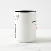 Meine Menschen werden heiraten Funny Cat Verlobung Tasse (Zentrum)