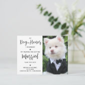 Meine Menschen werden heiraten - Moderne Hochzeit Ankündigungspostkarte (Stehend Vorderseite)