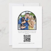 Meine Menschen werden heiraten, wenn der Hund Hoch Save The Date (Rückseite)