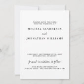 Meine Menschen werden heiraten, wenn der Hund Hoch Save The Date (Rückseite)