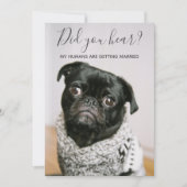 Meine Menschen werden Lässig Hochzeit zum Foto ein Einladung (Vorderseite)