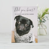 Meine Menschen werden Lässig Hochzeit zum Foto ein Einladung (Stehend Vorderseite)