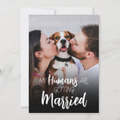 Meine Menschen werden Save the Date heiraten Einladung (Vorderseite)