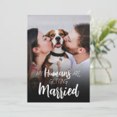 Meine Menschen werden Save the Date heiraten Einladung (Stehend Vorderseite)