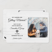 Meine Menschen werden Save the Date verheiratet. Einladung (Vorne/Hinten)