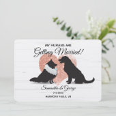 Meine Menschen werden Save the Date verheiratete H Einladung (Stehend Vorderseite)