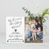 Meine Menschen werden verheiratet - elegante Hochz Save The Date (Stehend Vorderseite)