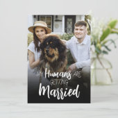 Meine Menschen werden verheiratet und einladen Save The Date (Stehend Vorderseite)