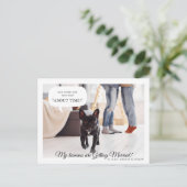 Meine Menschen werden verheiratet | VERLOBUNG Ankündigungspostkarte (Stehend Vorderseite)