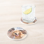 Meine Menschen werden Verlobung Hund Foto heiraten Getränkeuntersetzer (Seite)