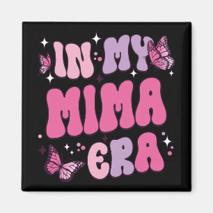 Meine Mima Era Funny Butterfly Groovy Retro Mütter Magnet