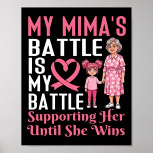 Meine Mima ist mein kleiner Brustkrebs, der meinen Poster