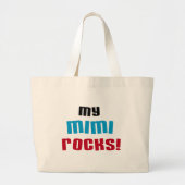 Meine Mimi Rocks T - Shirt und Geschenke Jumbo Stoffbeutel (Vorne)