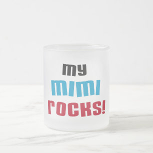 Meine Mimi Rocks T - Shirt und Geschenke Mattglastasse