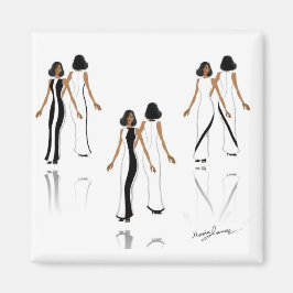 Meine Mode Art - Square Magnet