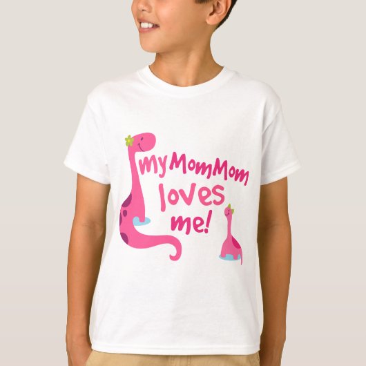 Meine Mommom Lieben ich Dinosaurier T-Shirt (Vorderseite)