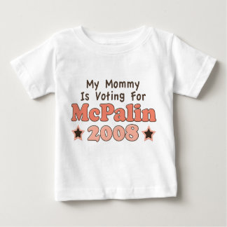 Meine Mommy stimmt für McPalin 2008 für den langen Baby T-shirt