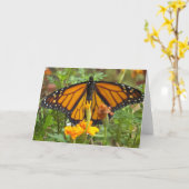 Meine Monarchschmetterlingskarte Karte (Gelbe Blume)