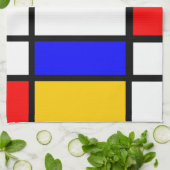 Meine Mondrian-Küche Küchentuch (Gefaltet)