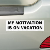Meine Motivation ist auf Ferien Autoaufkleber (Auf Auto)