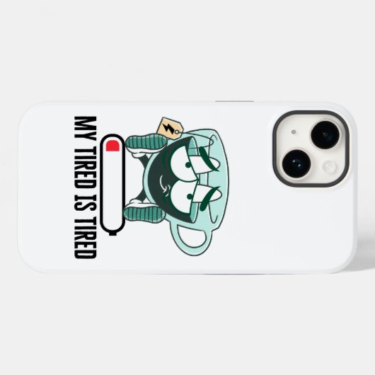 Meine müde iS müde.w Case-Mate iPhone Hülle (Rückseite (Horizontal))