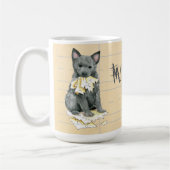 Meine Mudi aß meine Hausaufgaben Kaffee Tasse (Links)