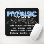 Meine Musik mein Leben Mousepad (Mit Mouse)