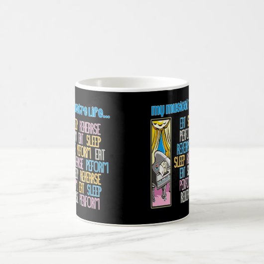 Meine musikalisches Theater-Leben-Tasse Kaffeetasse (Mittel)