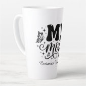 Meine Mutter Ästhetischer Schmetterling Muttertag Milchtasse (Linke Ecke)