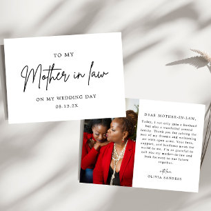 Meine Mutter bekommt am Hochzeitstag Minimalistisc Dankeskarte