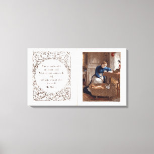 Meine Mutter, ein Gedicht von Ann Taylor Leinwanddruck