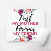 Meine Mutter für immer mein Freund schwarz Mousepad (Mit Mouse)