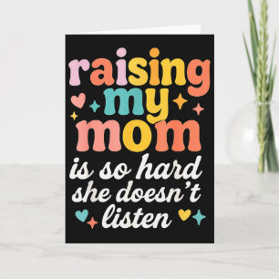 Meine Mutter großzuziehen ist so hart, sie hört ni Karte