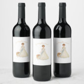 Meine Mutter heiratet Design | Hochzeitshund Weinetikett (Flaschen)