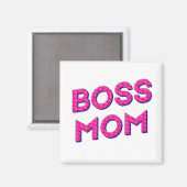 Meine MUTTER Immer CHEFIN Magnet (Vorderseite/Rückseite)