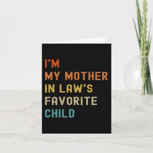 Meine Mutter in Gesetzen liebt Kindermütter Da Karte (Vorderseite)