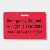 Meine Mutter ist allein zu Hause Ausweis (Rückseite)