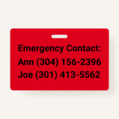 Meine Mutter ist allein zu Hause Ausweis (Rückseite)