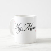 Meine Mutter ist die Beste Elegant Script Tasse (Vorderseite Links)