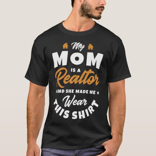 Meine Mutter ist Immobilienmaklerin und sie ist ec T-Shirt (Vorderseite)