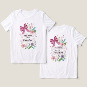 "Meine Mutter ist mein Paradies" Trag dein Herz au Tri-Blend Shirt