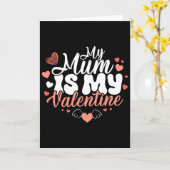 Meine Mutter ist mein Valentinsgruß Lustige Mädche Karte (Gelbe Blume)