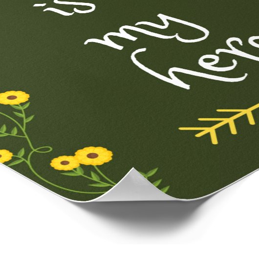 Meine Mutter ist meine Heldin Poster (Ecke)